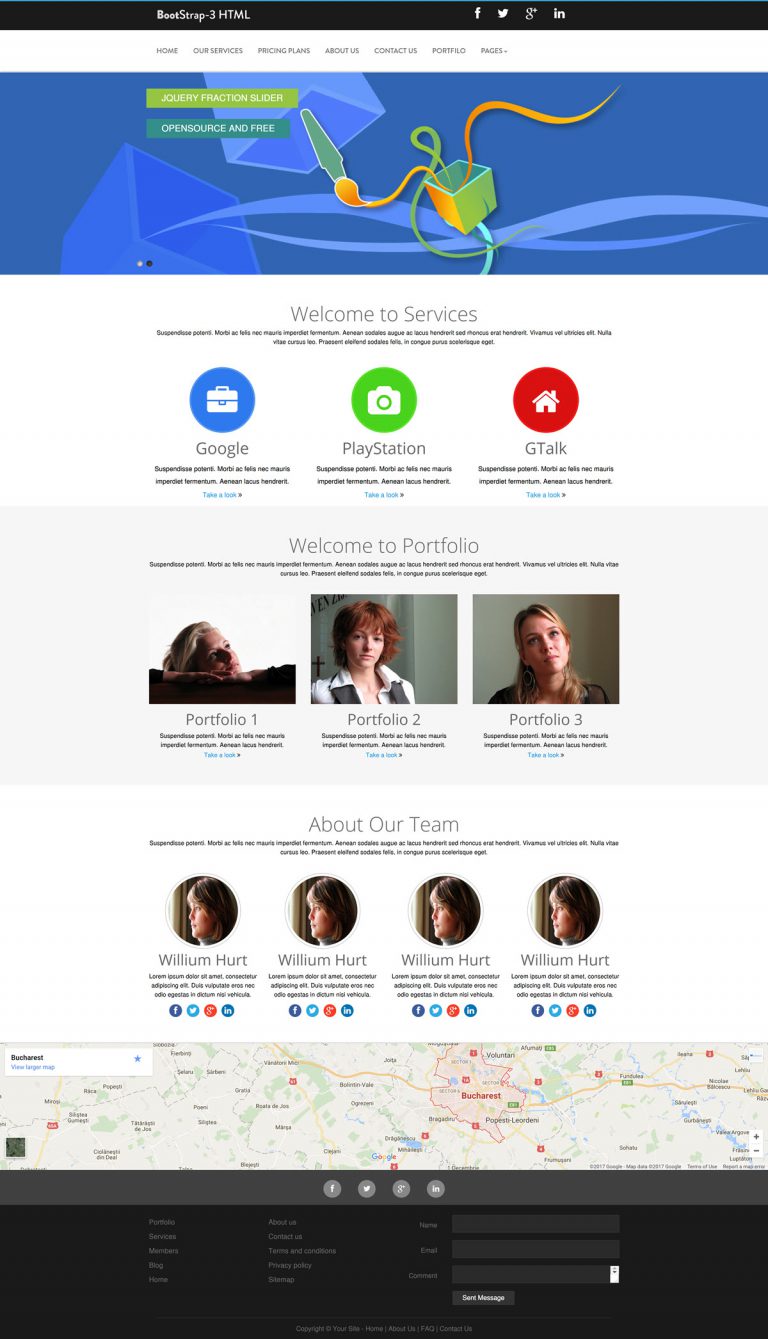 Responsive HTML Template using Bootstrap (Home Page) Responsive HTML Template using Bootstrap (Home Page)