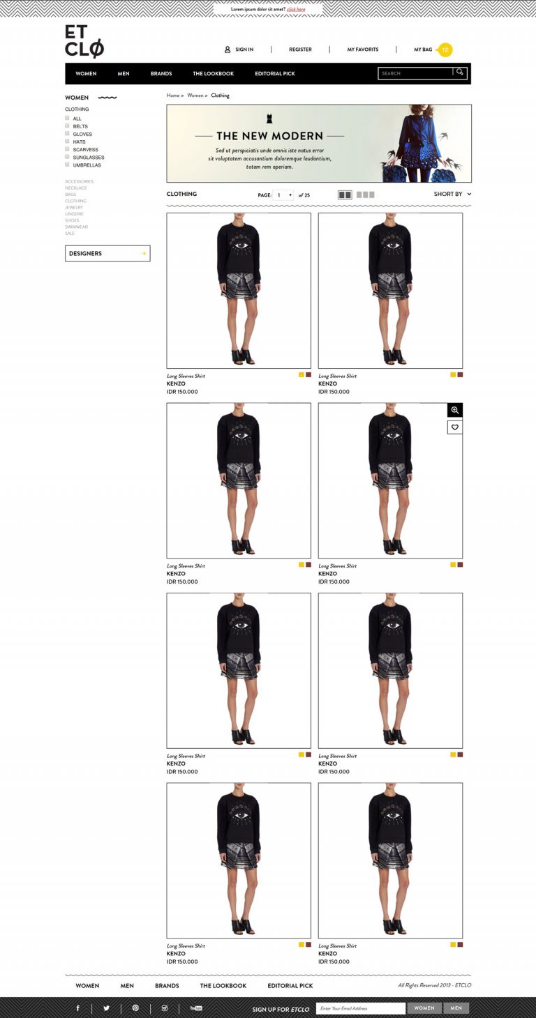 Responsive eCommerce or Shopping HTML Template (All Items page)