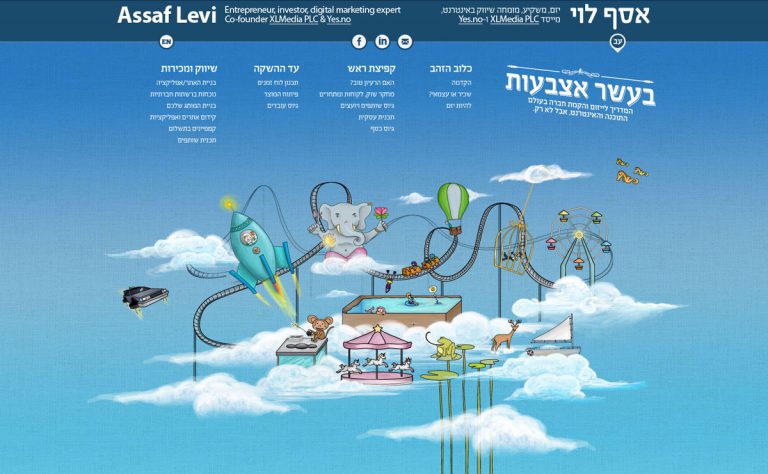 WordPress RTL Theme in Hebrew for a Marketing Expert (Home page)