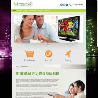 WordPress Responsive TV Channels Theme (Home page)
