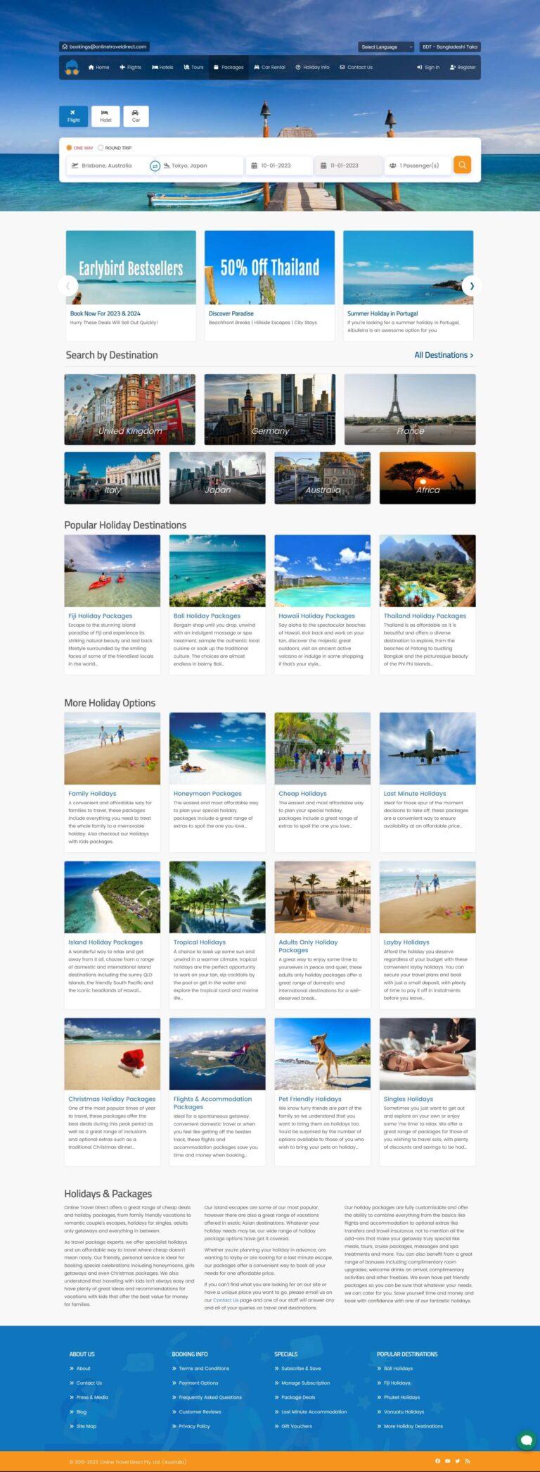 Design and Customize a Travel Agency Website in WordPress (Packages Page)